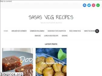 sasasvegrecipes.com