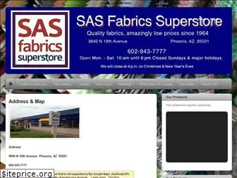 sasfabricssuperstore.com