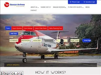 sauryaairlines.com