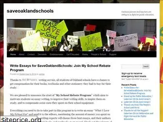 saveoaklandschools.org