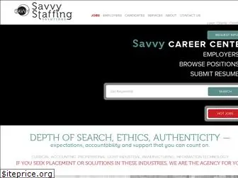 savvystaffing.com