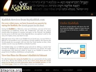 saykaddish.com