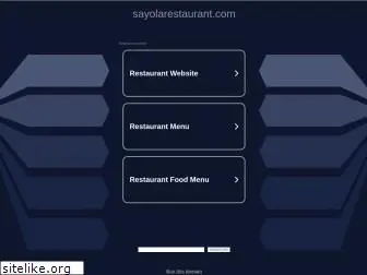 sayolarestaurant.com