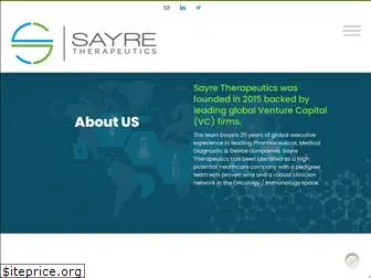 sayretherapeutics.com