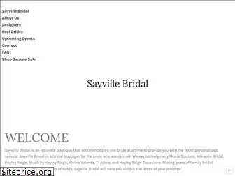 sayvillebridal.com