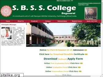 sbsscollegebegusarai.com