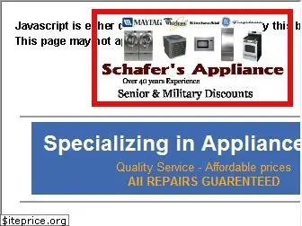 schafersapplianceservice.com