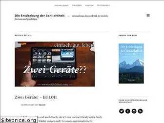 schlichtheit.com