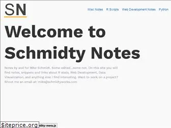 schmidtynotes.com