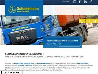 schneemann-recycling.de