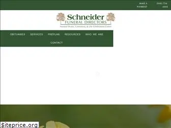 schneiderfuneraldirectors.com