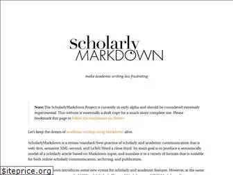 scholarlymarkdown.com