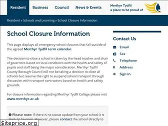 schoolclosures.merthyr.gov.uk