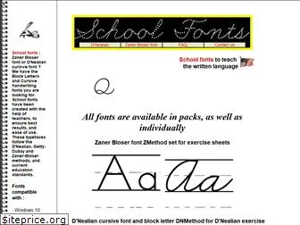 schoolfonts.com