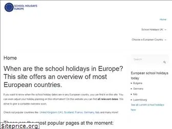 schoolholidayseurope.eu