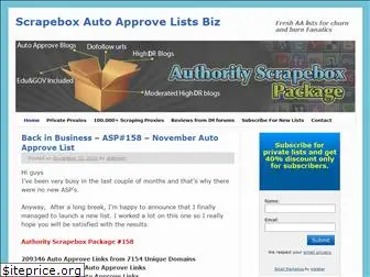 scrapebox auto approve list