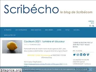 scribecho.fr