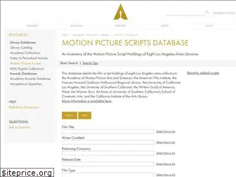 scriptlist.oscars.org