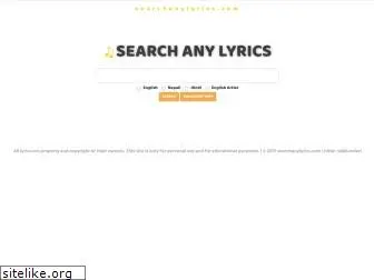 searchanylyrics.com