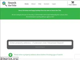 searchthetitle.co.nz