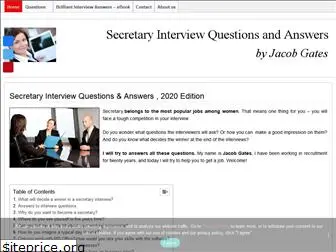 secretaryinterviewquestions.com