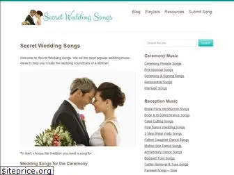 secretweddingsongs.com