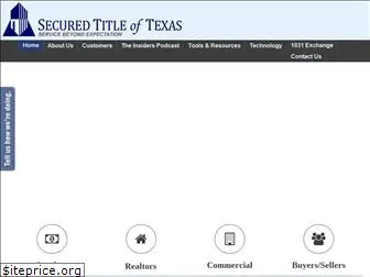 securedtitletx.com