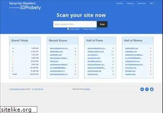 securityheaders.com