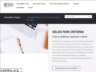 selection-criteria.com