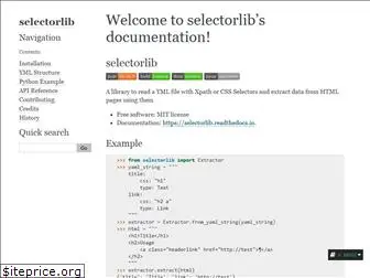 selectorlib.readthedocs.io