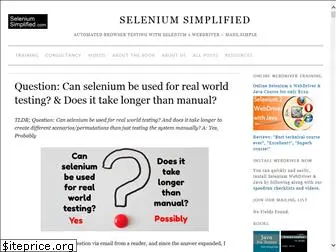 seleniumsimplified.com