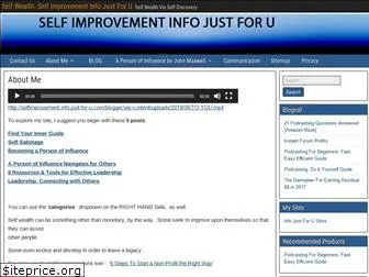 selfimprovement.info-just-for-u.com