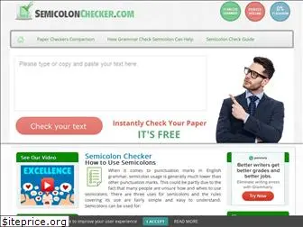 semicolonchecker.com