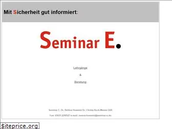 www.seminar-e.de