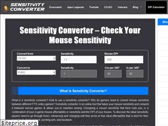sensitivityconverter.net