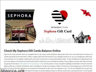 sephoragiftcardbalance.com