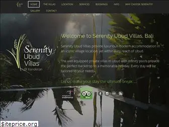 serenityubudvillas.com