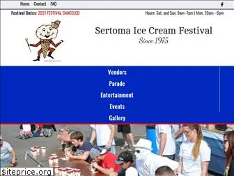 sertomaicecreamfestival.com