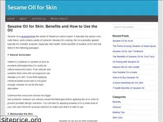 sesameoilforskin.com