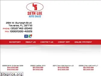 sethleeautosales.com