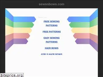 sewsnbows.com