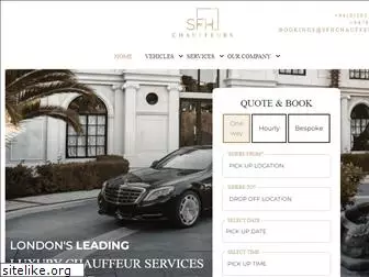 sfhchauffeurs.com