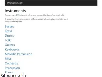 sfzinstruments.github.io thumbnail