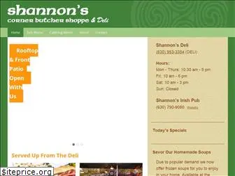 shannonsdeli.com