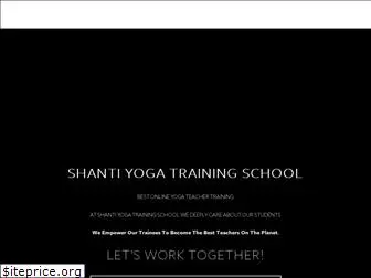 shantiyogatrainingschool.com