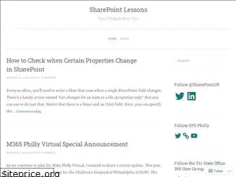 sharepointlessons.wordpress.com