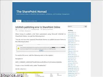 sharepointnomad.wordpress.com