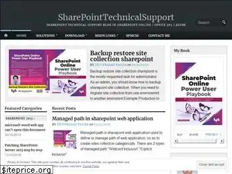sharepointtechnicalsupport.com