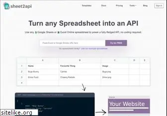 sheet2api.com