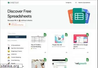 sheetlist.net